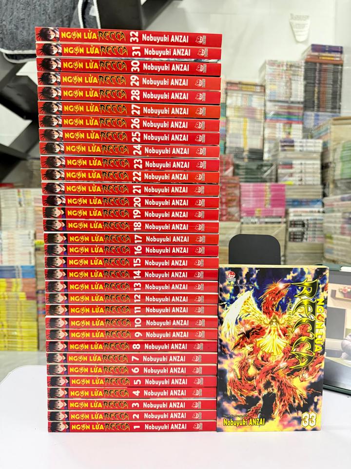 Ngọn lửa Recca full bộ ( chất lượng bìa gáy tốt, giấy có ố ) -duoc-ban-tai-Trần Nam - Tiệm Manga chút ét