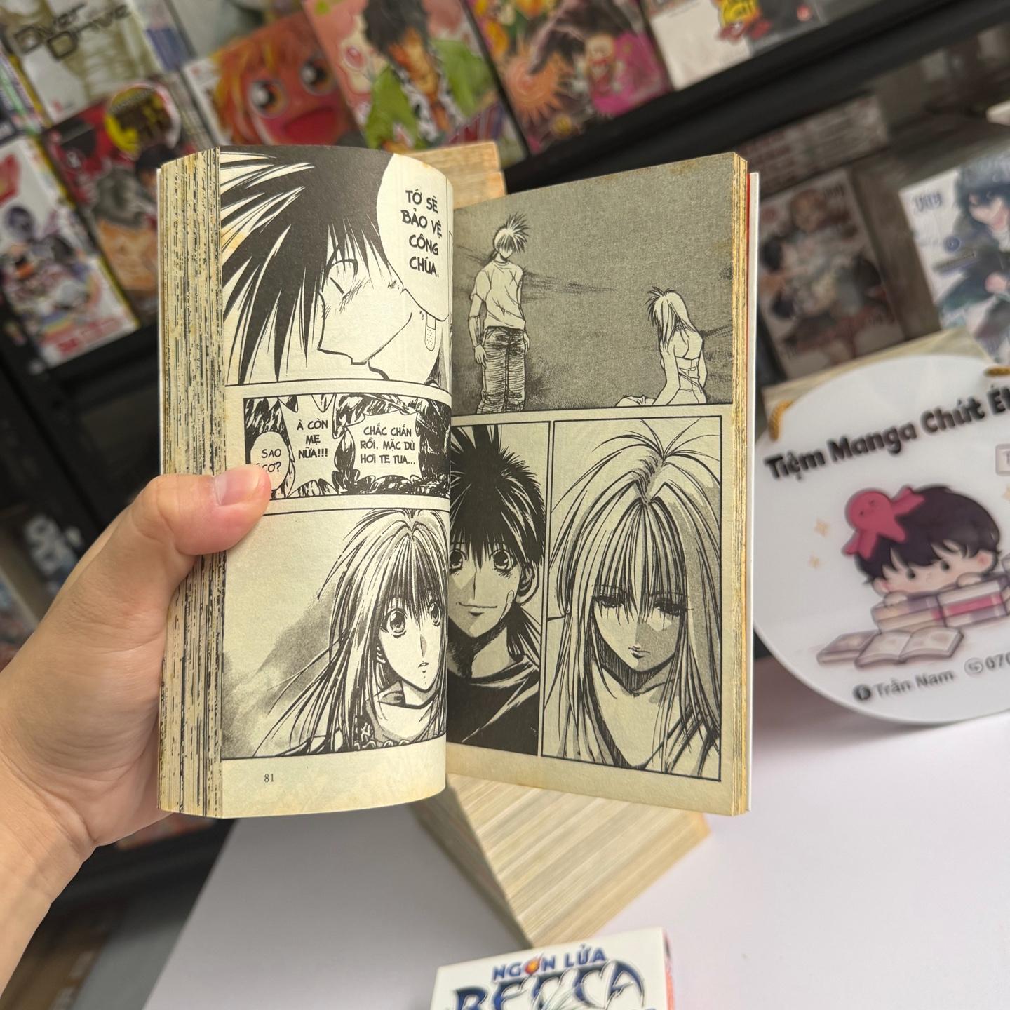 Ngọn lửa Recca full bộ ( chất lượng bìa gáy tốt, giấy ố ) -duoc-ban-tai-Trần Nam - Tiệm Manga chút ét