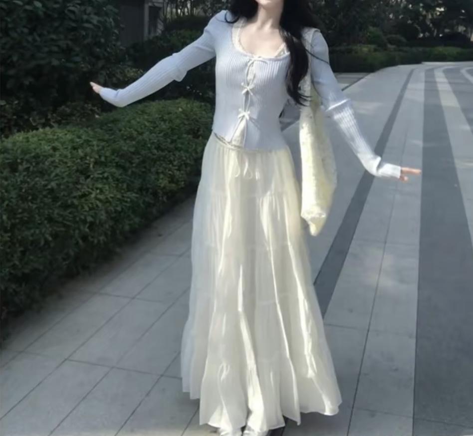 Bộ váy 2 mảnh phong cách hàn quốc dễ thương 1123-duoc-ban-tai-YUAN HOU