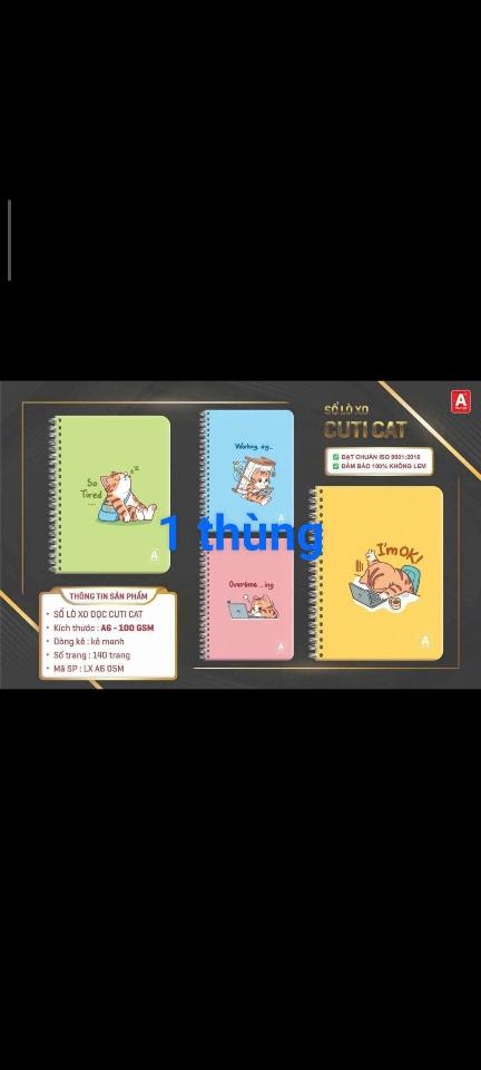 Sổ TĐ lo xo a6  140t ĐL giấy 100gsm 23k-duoc-ban-tai-ĐẬU ĐẬU SHOP