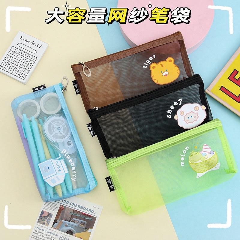 Túi lưới đựng bút màu trơn in hình-duoc-ban-tai-Thứ ngày tháng · Stationery · Space
