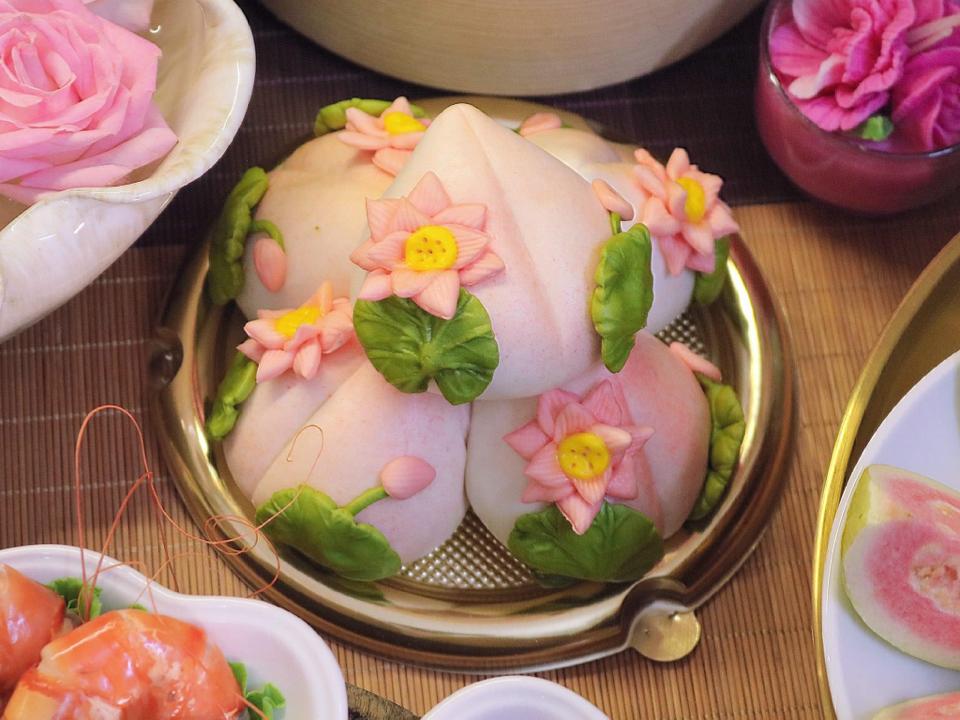 Đào sen chay 5-duoc-ban-tai-Bếp Nhà Paatar - Bánh bao tạo hình