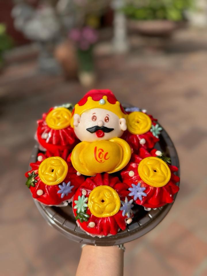 Thần tài túi tiền kim sa-duoc-ban-tai-Bếp Nhà Paatar - Bánh bao tạo hình