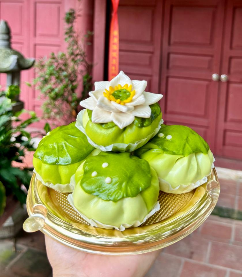 Liên hoa sen TRẮNG S5-duoc-ban-tai-Bếp Nhà Paatar - Bánh bao tạo hình