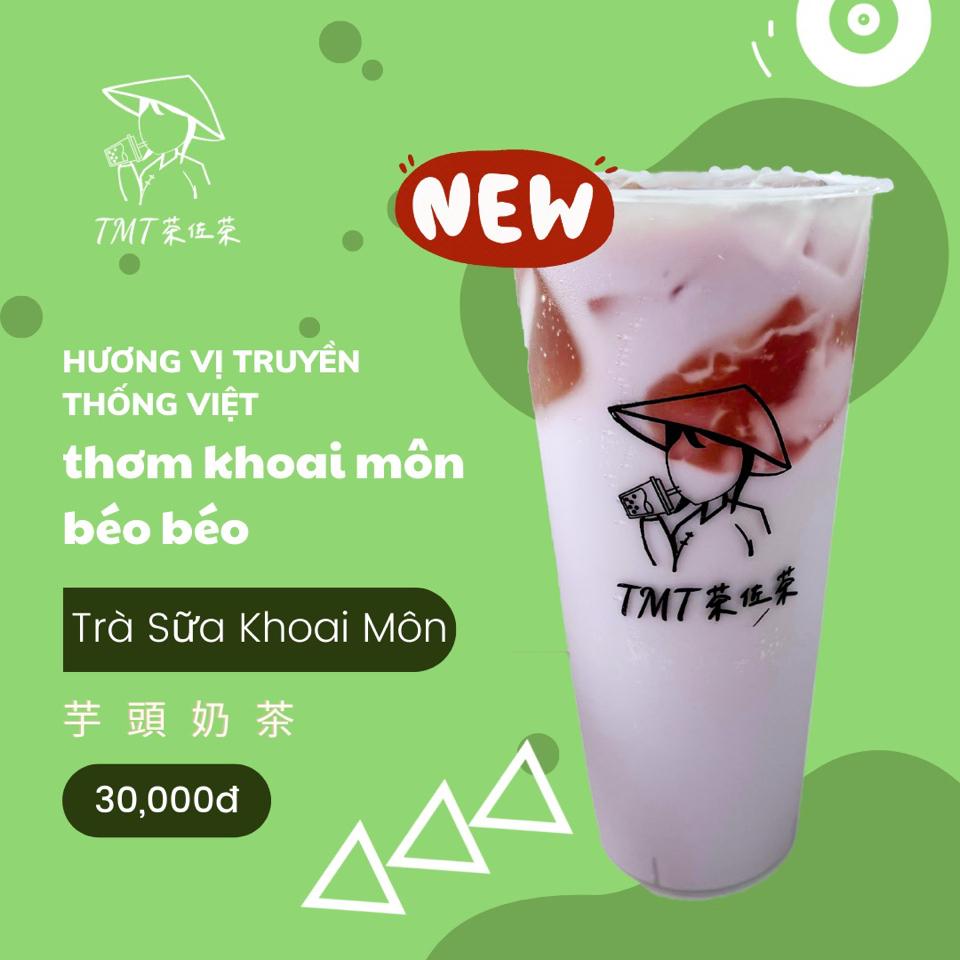Trà sữa khoai môn-duoc-ban-tai-Xe 2 TMT