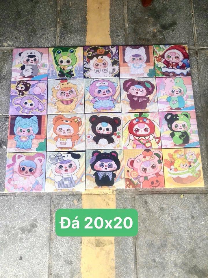 Đính đá khung gỗ 20x20cm-duoc-ban-tai-VPP Huỳnh Khuyên (Tranh Cát - Tô Màu - Đồ Chơi Giáo Dục)