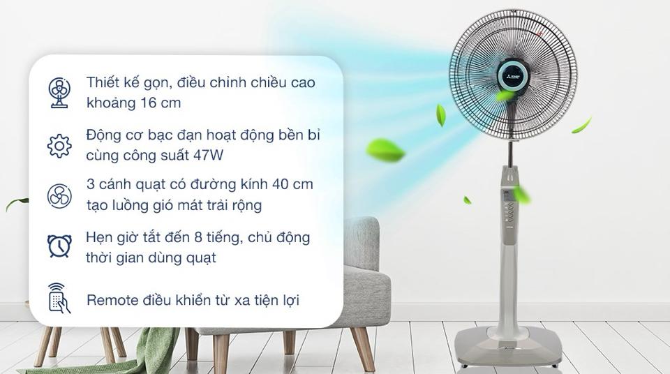 Quạt cây Mitsubishi LV16-RA-duoc-ban-tai-Điện Máy Thiện Huệ