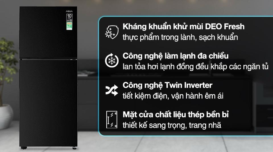 Tủ lạnh Aqua T220FA(FB)inverter 189L-duoc-ban-tai-Điện Máy Thiện Huệ