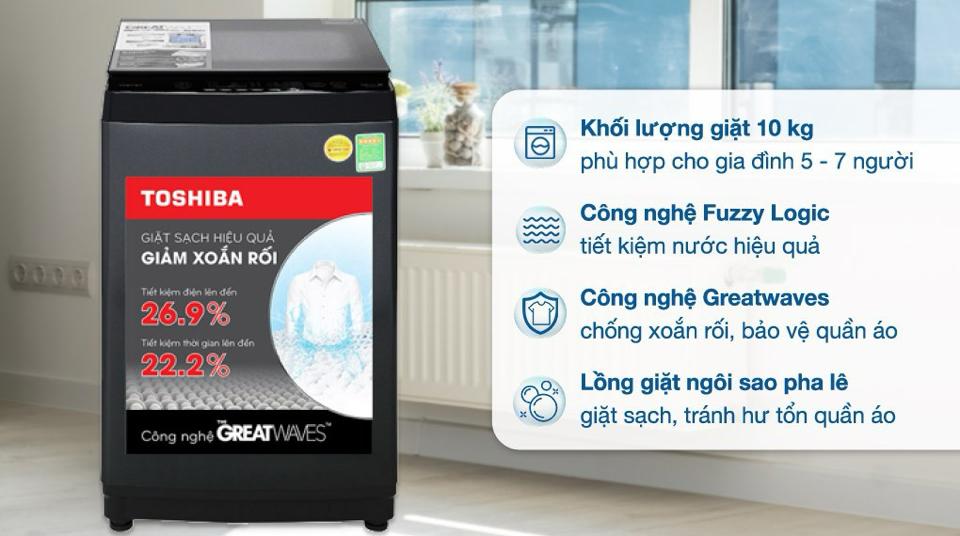 Máy giặt Tosshiba 10kg AW-M1100PV (MK)-duoc-ban-tai-Điện Máy Thiện Huệ