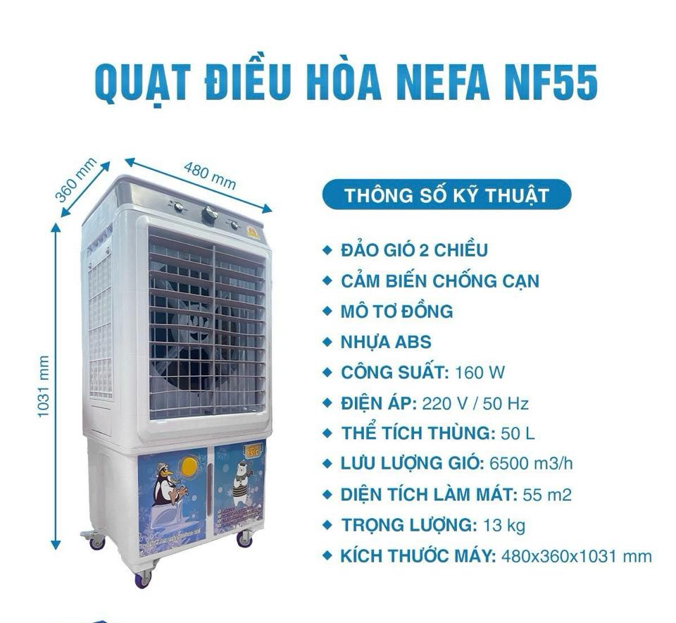 Quạt Điều Hoà NeFa NF55 50L -duoc-ban-tai-Điện Máy Thiện Huệ