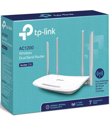 Wifi TPlink AC1200 C50 băng tần kép 4 dâu-duoc-ban-tai-Điện Máy Thiện Huệ
