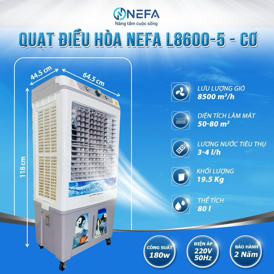 Quạt Điều Hoà NeFa L8600-5 cơ 80L-duoc-ban-tai-Điện Máy Thiện Huệ