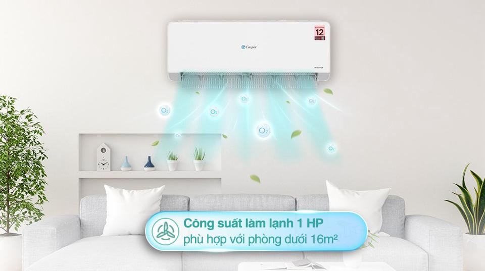 Điều Hoà Casper QC09IS36 9000 1 chiều Inverter -duoc-ban-tai-Điện Máy Thiện Huệ