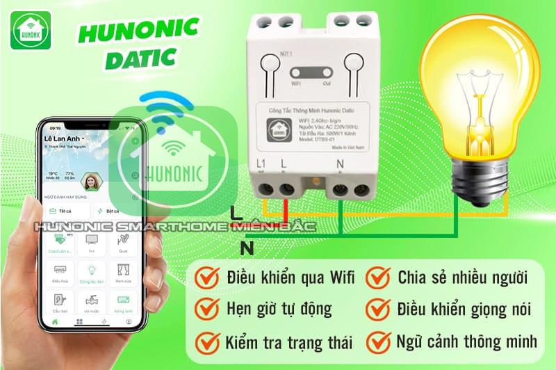 Công tắc datic basic-duoc-ban-tai-Hunonic Smarthome Miền bắc