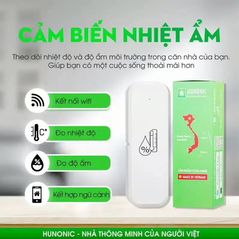 Cảm biến nhiệt độ, độ ẩm-duoc-ban-tai-Hunonic Smarthome Miền bắc