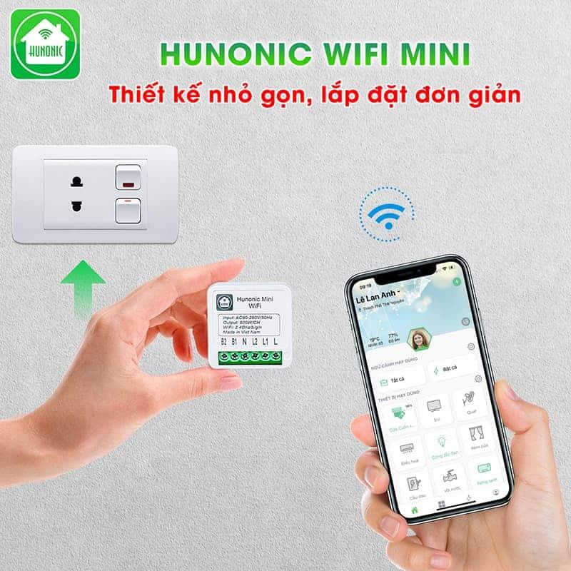 Công tắc hunonic mini-duoc-ban-tai-Hunonic Smarthome Miền bắc