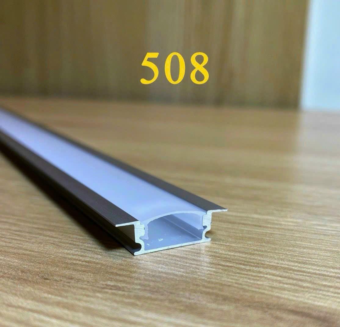 Thanh nhôm định hình Led U24-07*2m chìm 508 kèm bát + nắp bịt KBH-duoc-ban-tai-LED VIỆT THÀNH