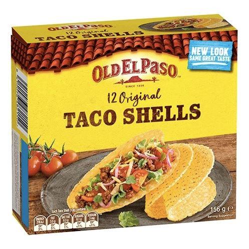 Vỏ Bánh Taco Giòn Truyền Thống Old El Paso Original Taco Shells Corn, Hộp 135g (12 Vỏ Bánh)-duoc-ban-tai-McCorn’s Premium Mart