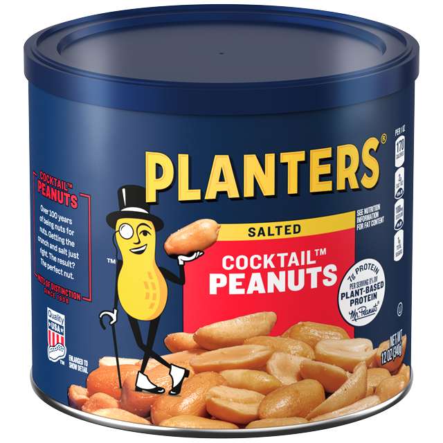 Đậu Phộng Muối PLANTERS Salted Cocktail Peanuts, Hộp 340g (12 Oz.)-duoc-ban-tai-McCorn’s Premium Mart