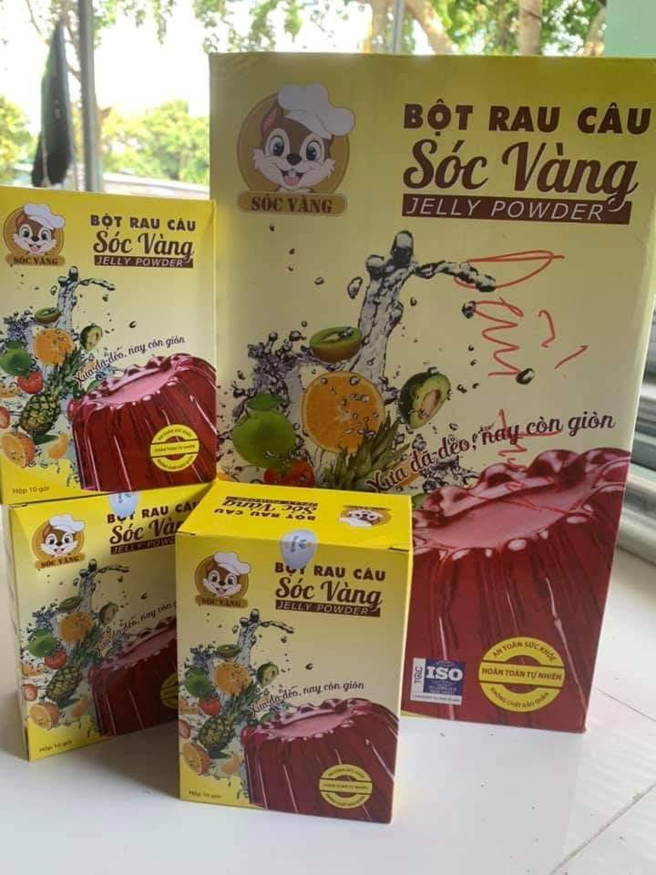 BỘT RAU CÂU SÓC VÀNG-hộp 10 gói-duoc-ban-tai-NGUYÊN LIỆU PHA CHẾ MIDORI DẦU TIẾNG