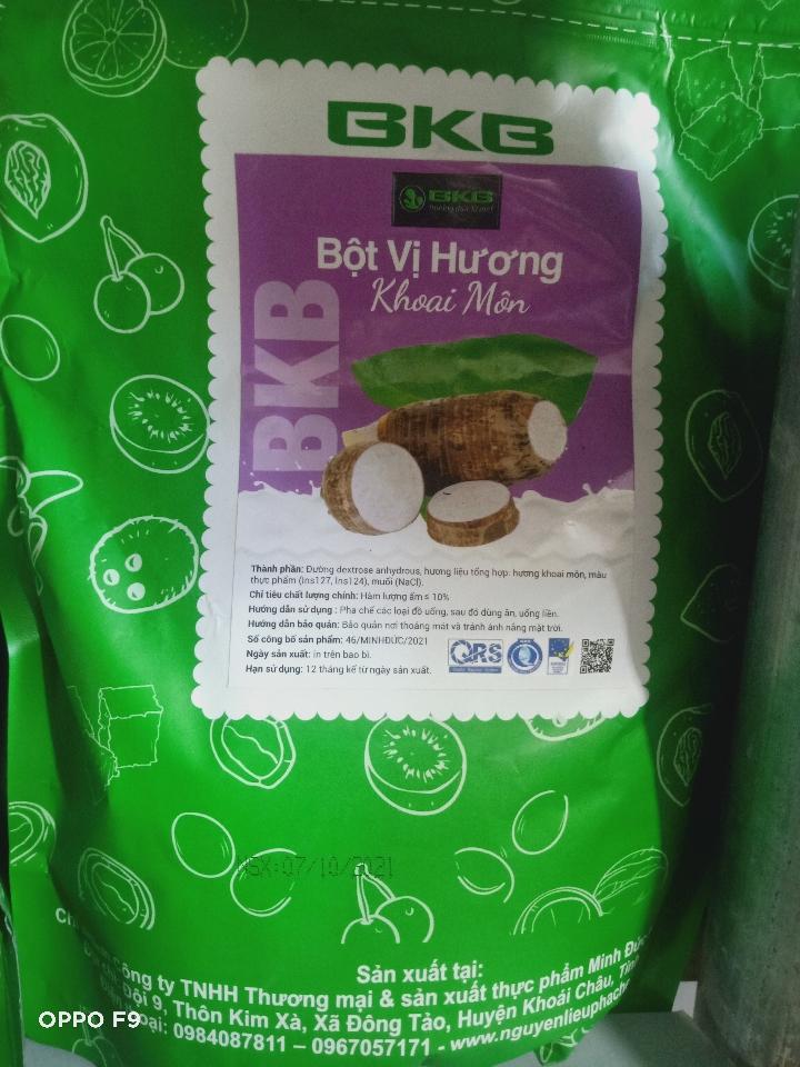 BỘT BKB HƯƠNG KHOAI MÔN- 1 kg-duoc-ban-tai-NGUYÊN LIỆU PHA CHẾ MIDORI DẦU TIẾNG
