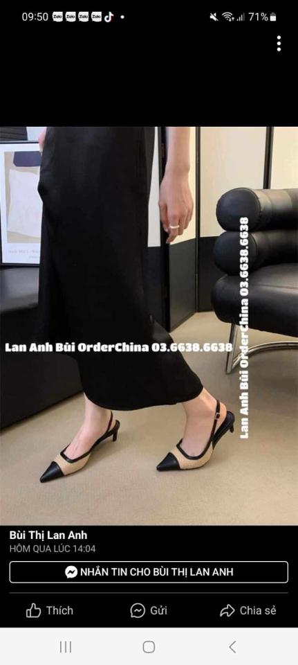 Giày cao gót mũi nhọn -duoc-ban-tai-Nhật Hà Order China