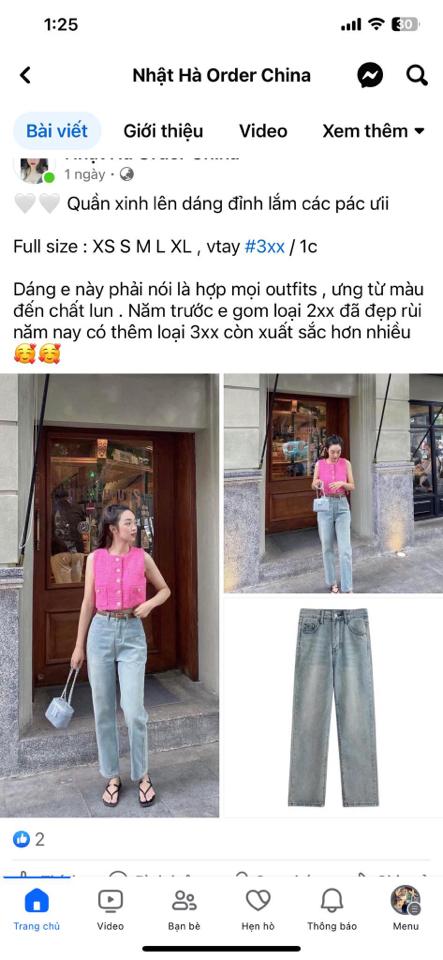 Quần bò nữ QCCC -duoc-ban-tai-Nhật Hà Order China
