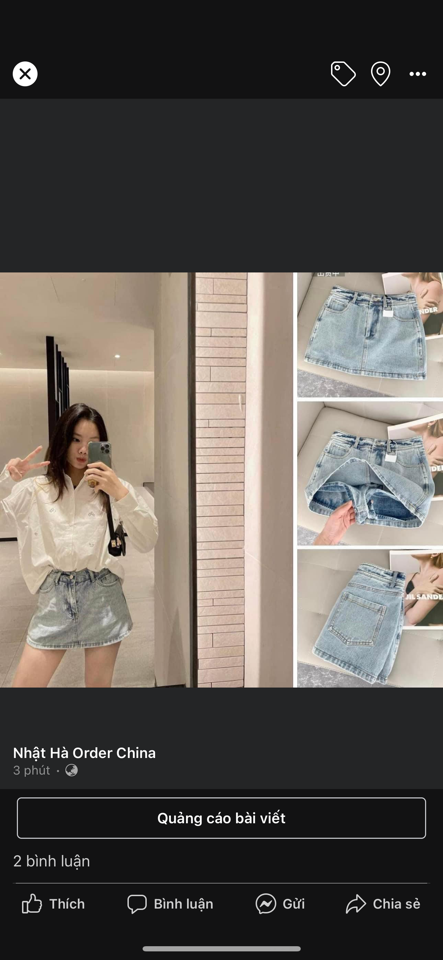 Chân váy bò -duoc-ban-tai-Nhật Hà Order China