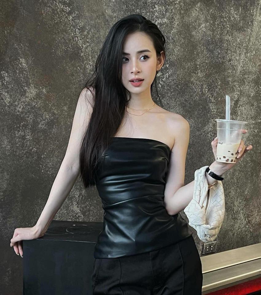 Áo quây da đen nữ -duoc-ban-tai-Nhật Hà Order China