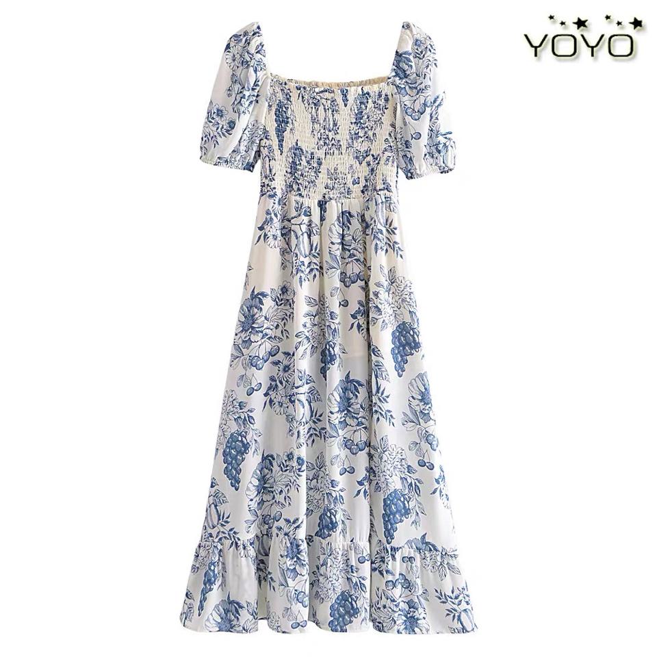 Váy maxi babydoll QCCC-duoc-ban-tai-Nhật Hà Order China