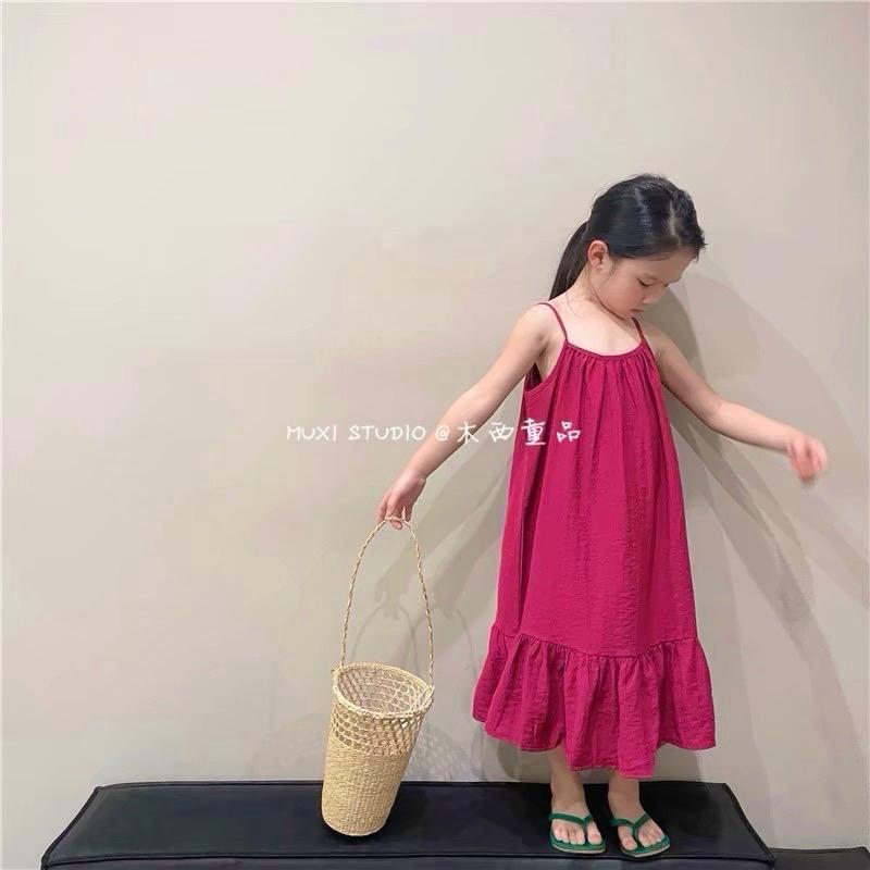 Váy đũi 2 dây cho bé -duoc-ban-tai-Nhật Hà Order China