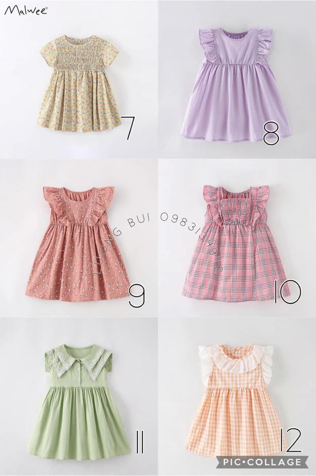 Váy Malvee cho bé chất thô cotton -duoc-ban-tai-Nhật Hà Order China
