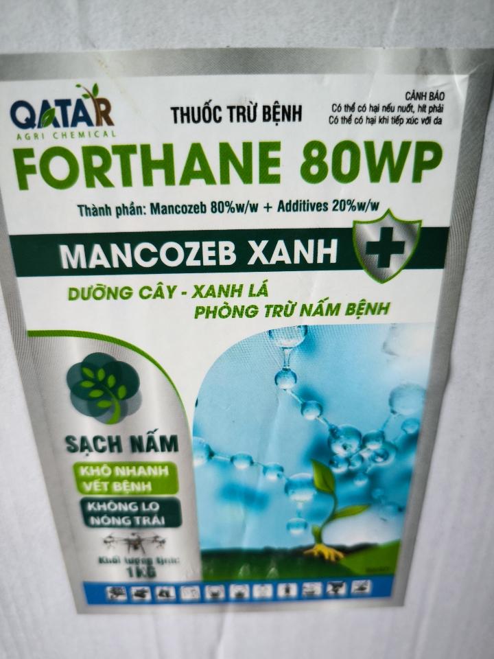 T.FORTHANE 80WP MANCOZEB XANH 1KG-duoc-ban-tai-Nông nghiệp nhanh