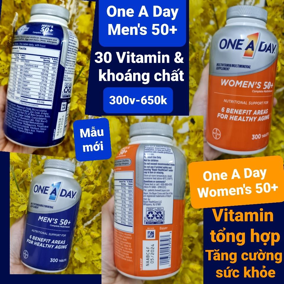 One A Day Men , Women 50+ 300 viên 11/25-duoc-ban-tai-Naol Nguyen. 100% hàng Mỹ xách tay. Giá sale cực sốc