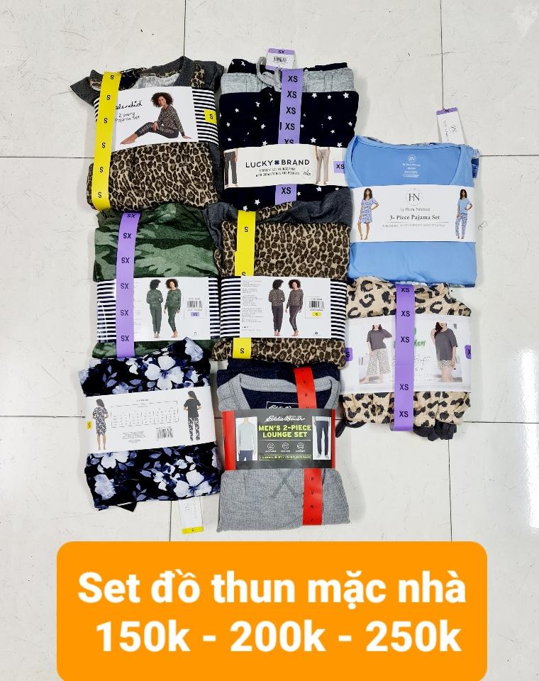 Set đồ thun mặc nhà Carole Hochman-duoc-ban-tai-Naol Nguyen. 100% hàng Mỹ xách tay. Giá sale cực sốc