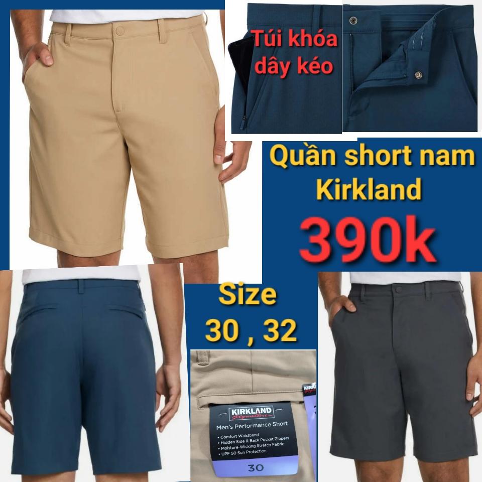 Quần Short nam Kirkland-duoc-ban-tai-Naol Nguyen. 100% hàng Mỹ xách tay. Giá sale cực sốc