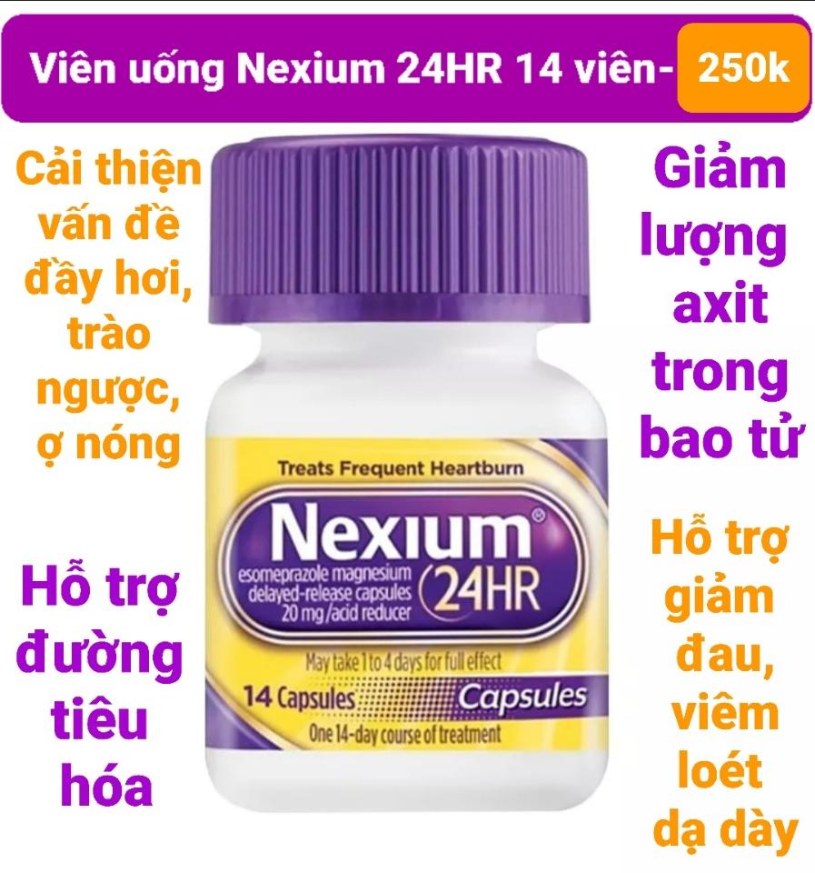 Viên uống Nexium 24HR 14 viên -duoc-ban-tai-Naol Nguyen. 100% hàng Mỹ xách tay. Giá sale cực sốc