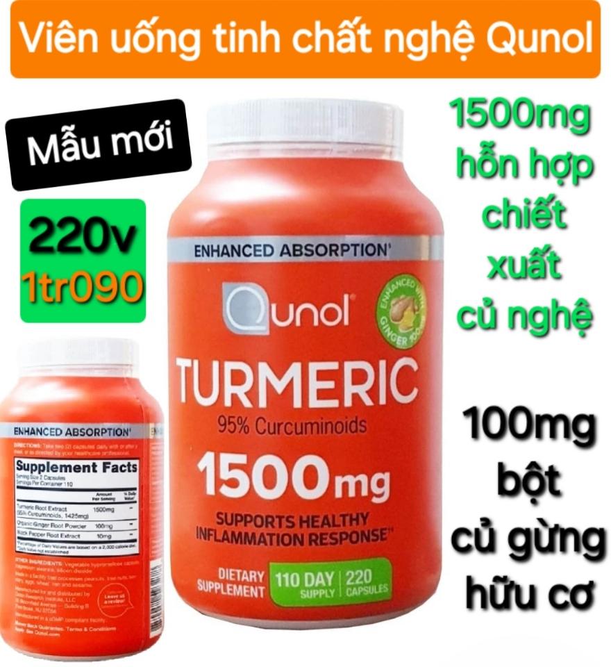 Viên uống tinh chất nghệ Qunol 220 viên 09/27-duoc-ban-tai-Naol Nguyen. 100% hàng Mỹ xách tay. Giá sale cực sốc