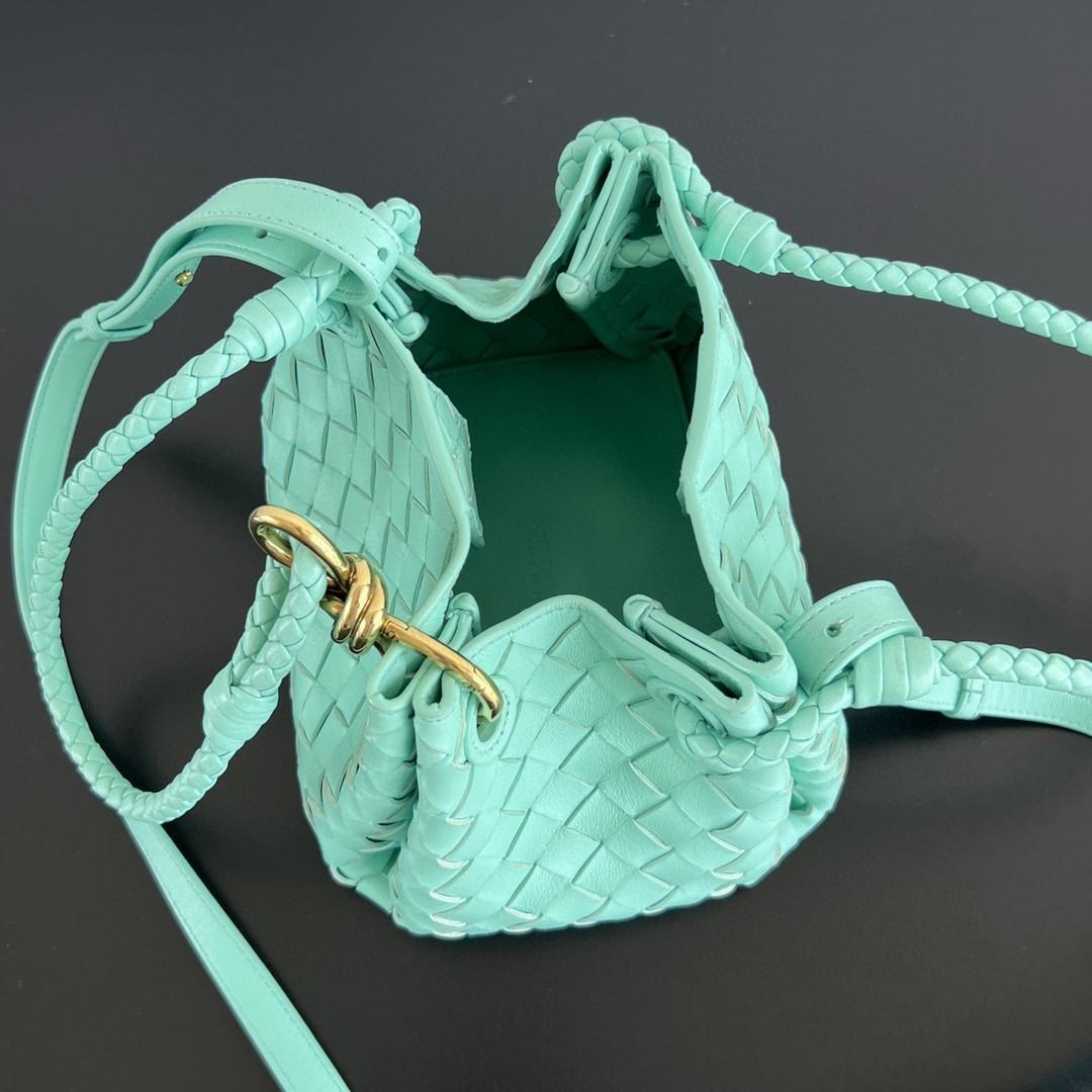 Bottega Veneta Small Parachute Intrecciato light green 796569 21X17X16.5cm-duoc-ban-tai-Hvip Bags and Accessories