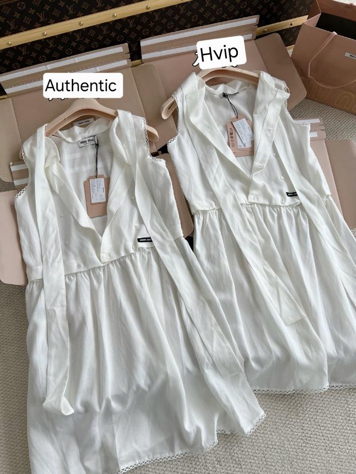 Miu Miu Slubbed poplin dress MF5780-duoc-ban-tai-Hvip Shoes and Clothes