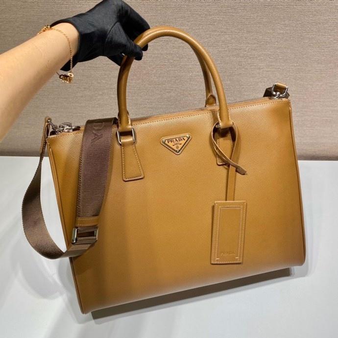 Prada Galleria Saffiano bag 2VG061 desert 39x29x9cm -duoc-ban-tai-Hvip Bags and Accessories