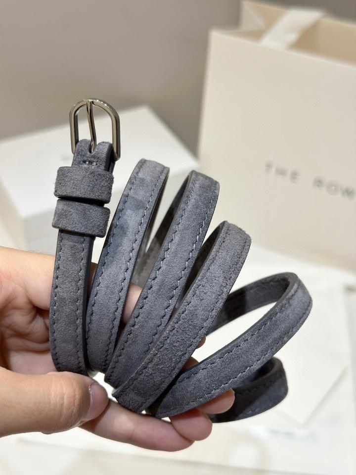 The Row Sofia suede shoulder bag dark grey PHW 19*10.5*5cm -duoc-ban-tai-Hvip Bags and Accessories