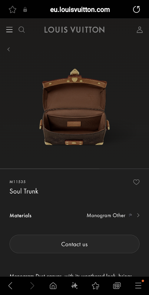 Louis Vuitton M11535
Soul Trunk 19x15x7CM-duoc-ban-tai-Hvip Bags and Accessories