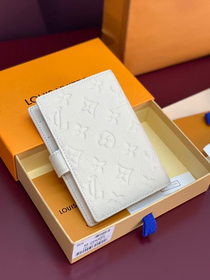 Louis Vuitton R20005 Customizable Small Ring Agenda Cover grey-duoc-ban-tai-Hvip Bags and Accessories