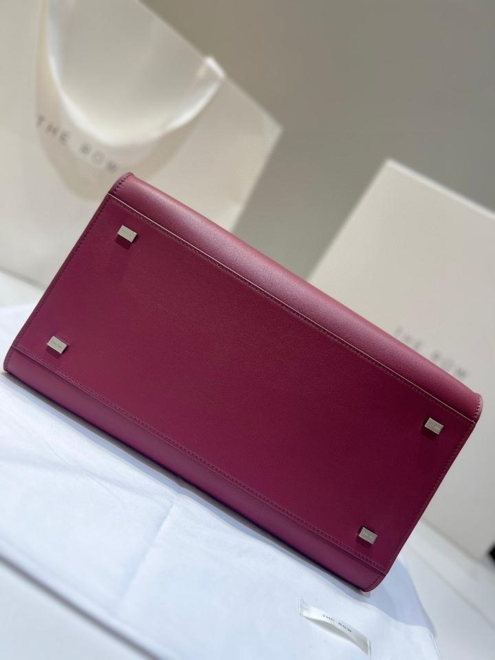 The Row Soft Margaux 12 Bag in Leather borgogna 32x15x25cm -duoc-ban-tai-Hvip Bags and Accessories