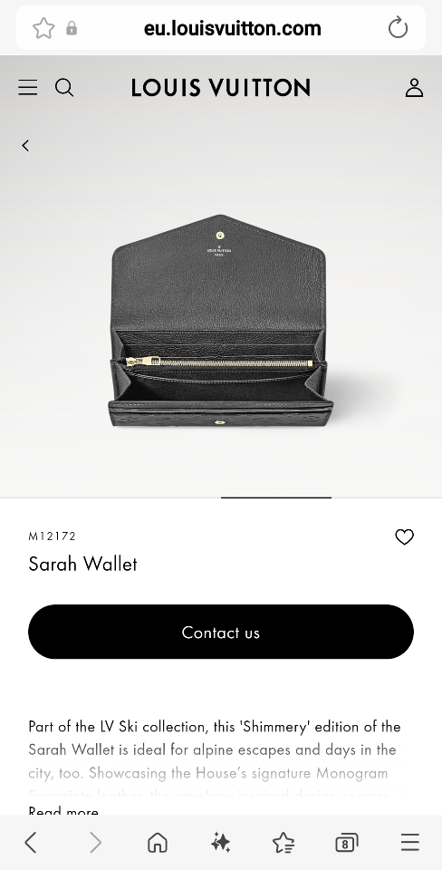Louis Vuitton M12172
Sarah Wallet-duoc-ban-tai-Hvip Bags and Accessories