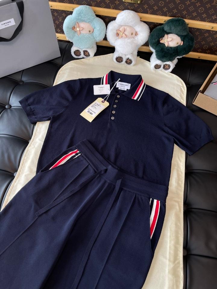 Thom Browne STRETCH VISCOSE TENNIS shorts navy blue -duoc-ban-tai-Hvip Shoes and Clothes