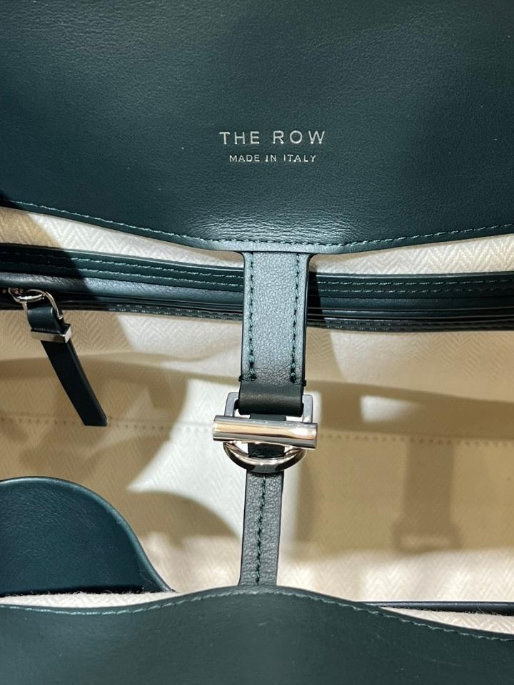 The Row Soft Margaux 12 Bag in Leather green 32x15x25cm-duoc-ban-tai-Hvip Bags and Accessories