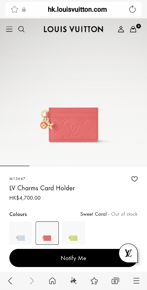 Louis Vuitton M13647
LV Charms Card Holder-duoc-ban-tai-Hvip Bags and Accessories