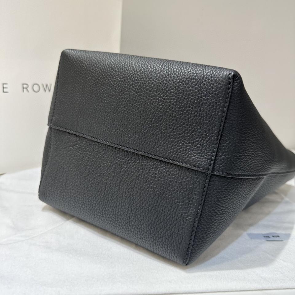 The Row Medium N/S Park Tote Bag in Leather black 30X28X15.5cm-duoc-ban-tai-Hvip Bags and Accessories